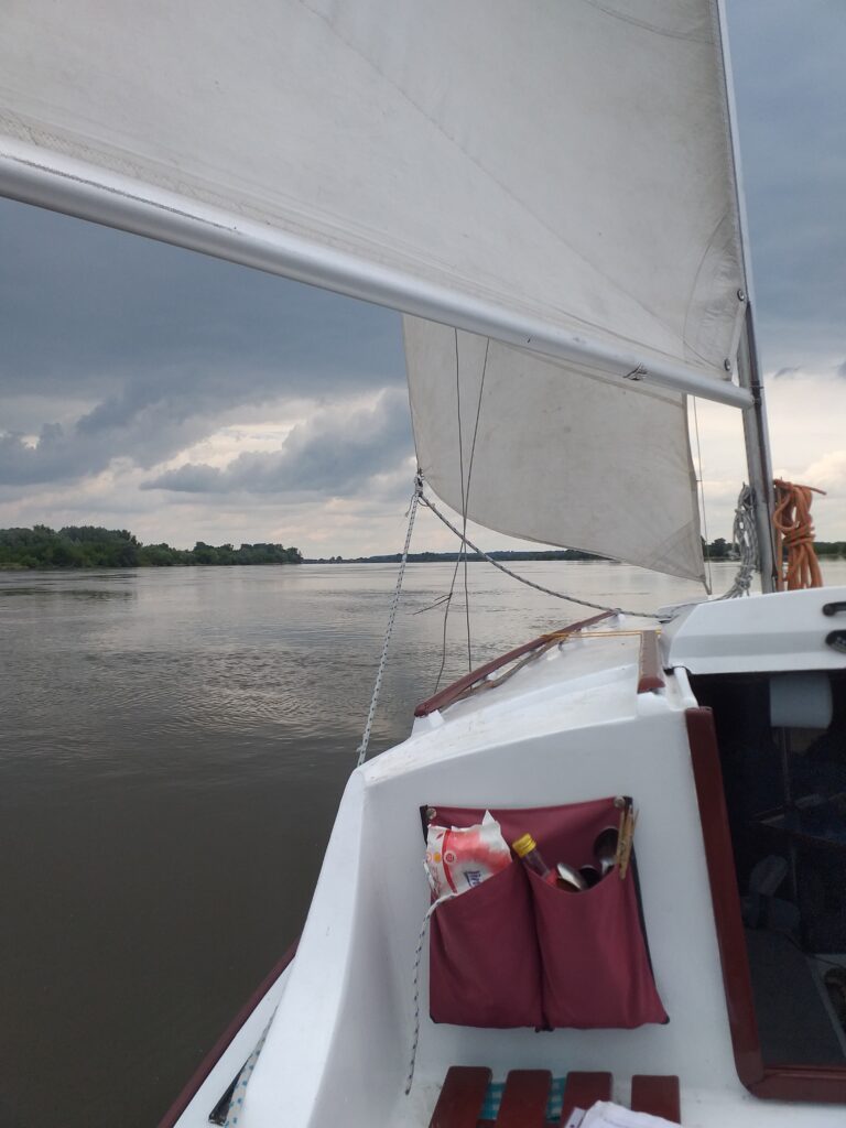 Na pokładzie jachtu na Wiśle